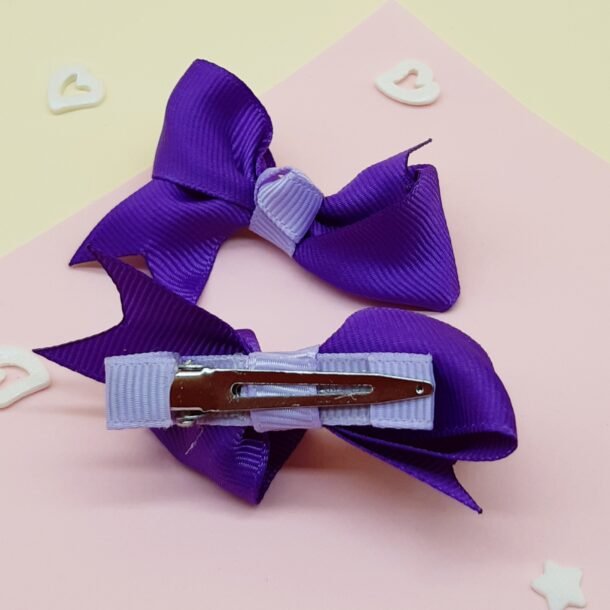 Segtukai violetinės spalvos bantukai