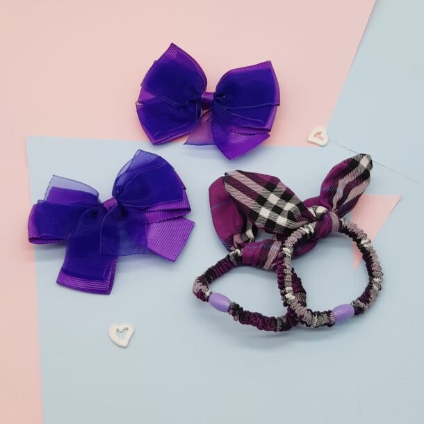 violetines spalvos rinkinukas