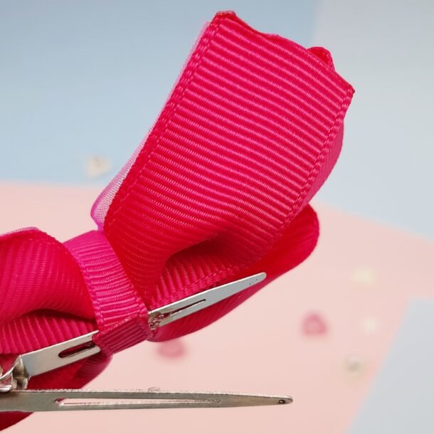 rozinis segtukas su organza. uzsegimas